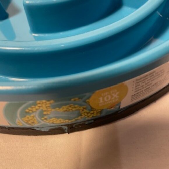 Petstages Slow Fun Feed Dog Bowl, Dishwasher Safe, Blue - Picture 14 of 14